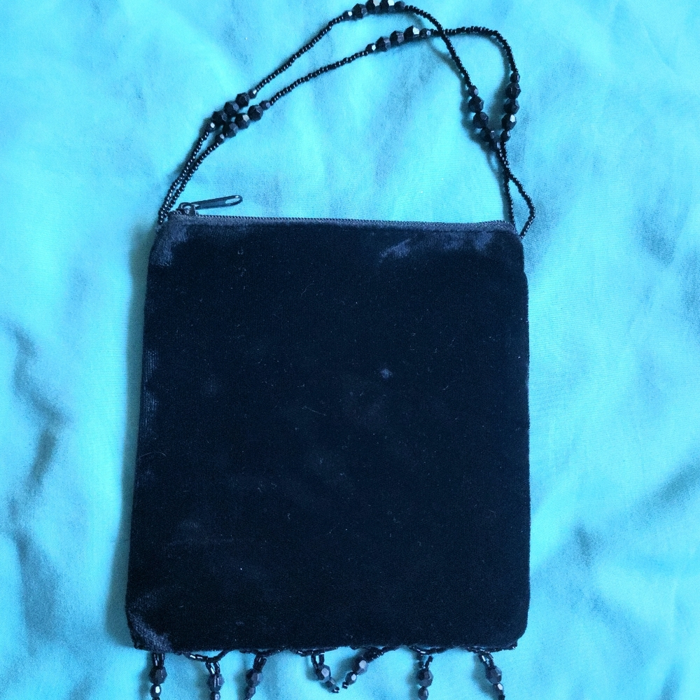 Small Beaded Velvet Bag